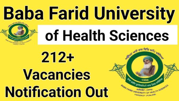 Bfuhs Faridkot (Punjab) Recruitment November 2024 | Various Vacancies Staff nurse,programmer, psychiatric Social Worker,Stenographer etc. All details